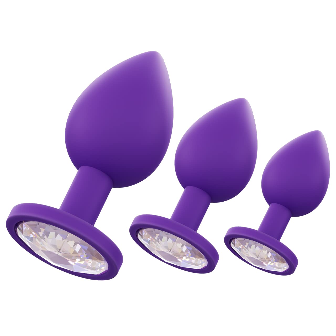 Three Piece booty Plug Set w/ Bullet